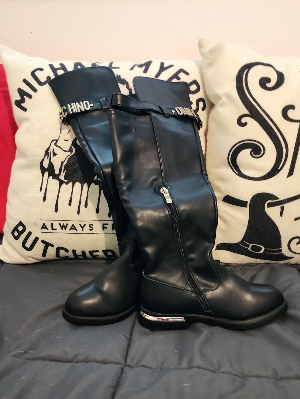 Moschino Leather Boots Size 6 - Excellent Condition!